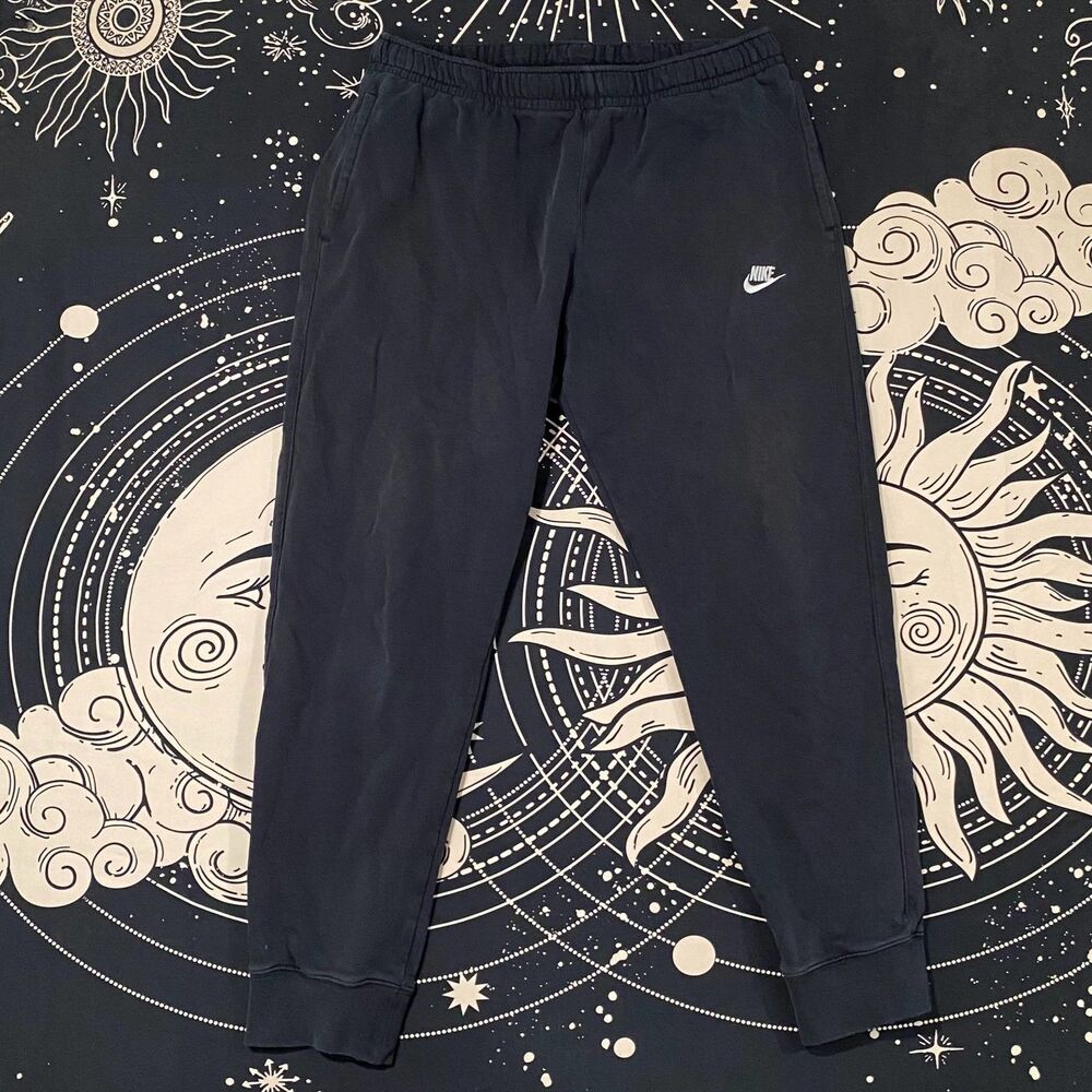 Nike Sweatpants Men's L Black Jogger Tapered Running Performance Sports Workout